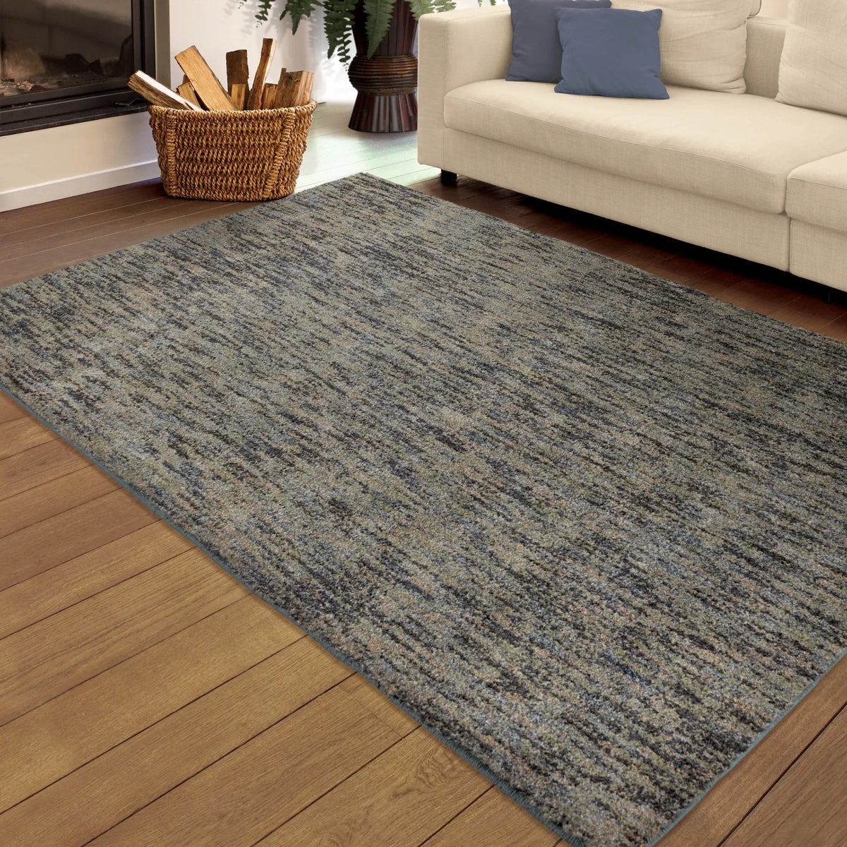 Next Generation 4427 Multi Solid Blue Rug - Rug & Home