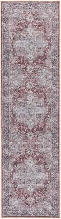 Nicole Curtis Machine Washable Series 1 SR101 Ivory/Brick Rug - Rug & Home