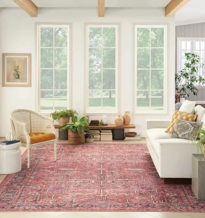 Nicole Curtis Machine Washable Series 1 SR102 Brick Rug - Rug & Home