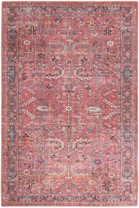 Nicole Curtis Machine Washable Series 1 SR102 Brick Rug - Rug & Home