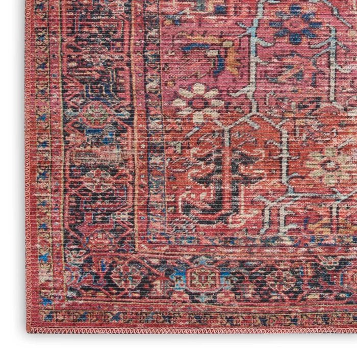 Nicole Curtis Machine Washable Series 1 SR102 Brick Rug - Rug & Home