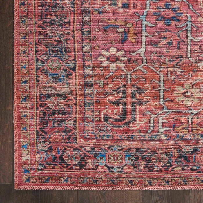 Nicole Curtis Machine Washable Series 1 SR102 Brick Rug - Rug & Home