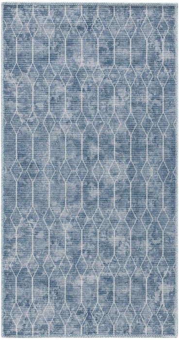 Nicole Curtis Machine Washable Series 1 SR107 Blue Rug - Rug & Home