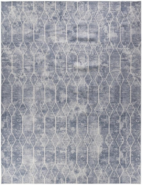 Nicole Curtis Machine Washable Series 1 SR107 Blue Rug - Rug & Home