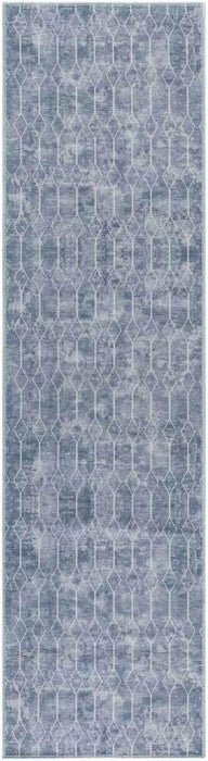 Nicole Curtis Machine Washable Series 1 SR107 Blue Rug - Rug & Home