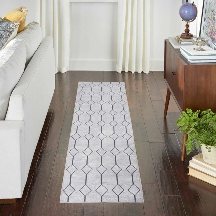 Nicole Curtis Machine Washable Series 1 SR107 Ivory/Grey Rug - Rug & Home