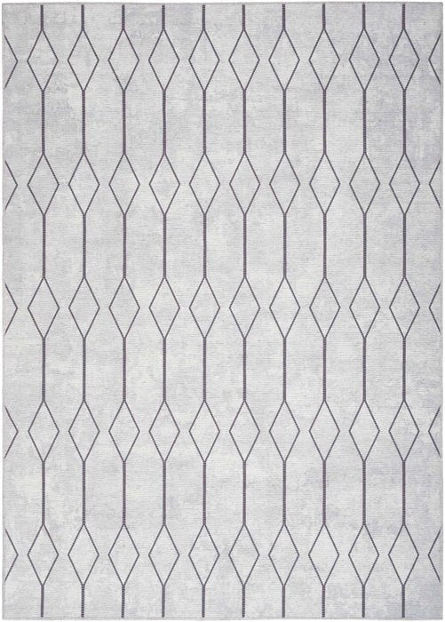 Nicole Curtis Machine Washable Series 1 SR107 Ivory/Grey Rug - Rug & Home