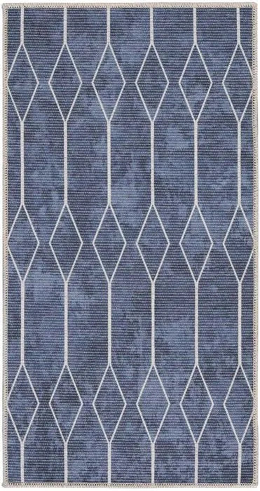 Nicole Curtis Machine Washable Series 1 SR107 Navy Rug - Rug & Home