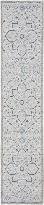 Nicole Curtis Machine Washable Series 1 SR110 Ivory/Blue Rug - Rug & Home