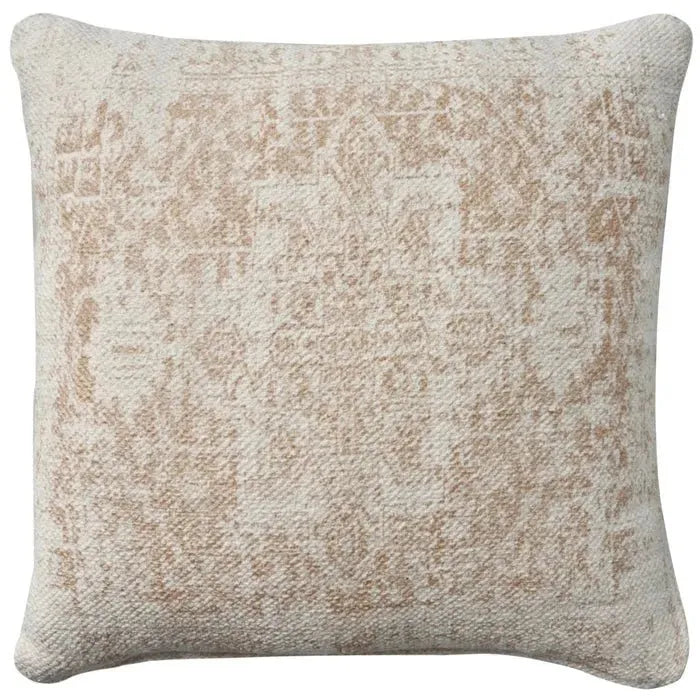 Nicole Curtis Pillow VJ020 Ivory Beige Pillow