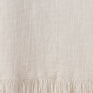 Nicole Curtis Pillow ZH127 Ivory Throw Blanket - Rug & Home