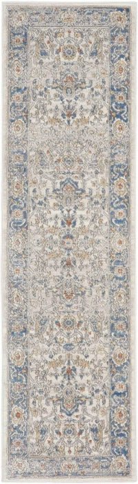 Nicole Curtis Series 4 SR402 Cream/Blue Rug - Rug & Home