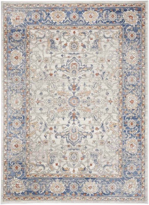 Nicole Curtis Series 4 SR402 Cream/Blue Rug - Rug & Home