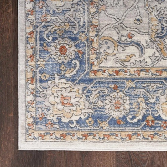 Nicole Curtis Series 4 SR402 Cream/Blue Rug - Rug & Home