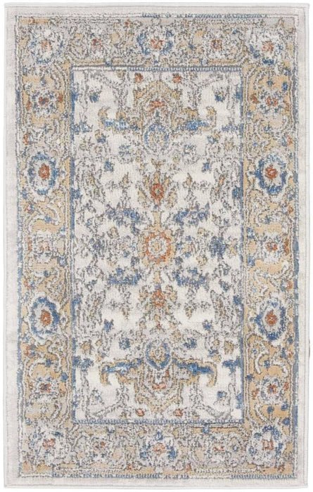 Nicole Curtis Series 4 SR402 Cream/Blue Rug - Rug & Home