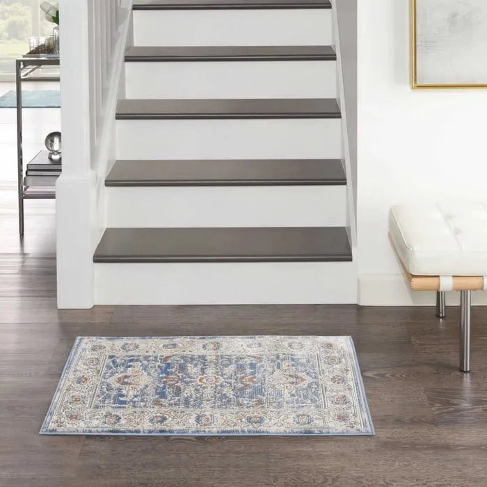 Nicole Curtis Series 4 SR402 Light Blue/Grey Rug - Rug & Home