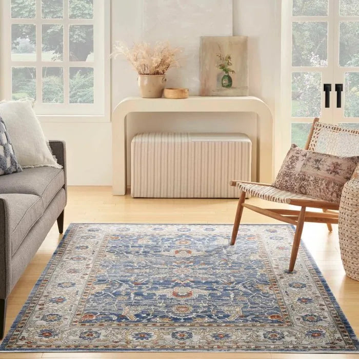 Nicole Curtis Series 4 SR402 Light Blue/Grey Rug - Rug & Home