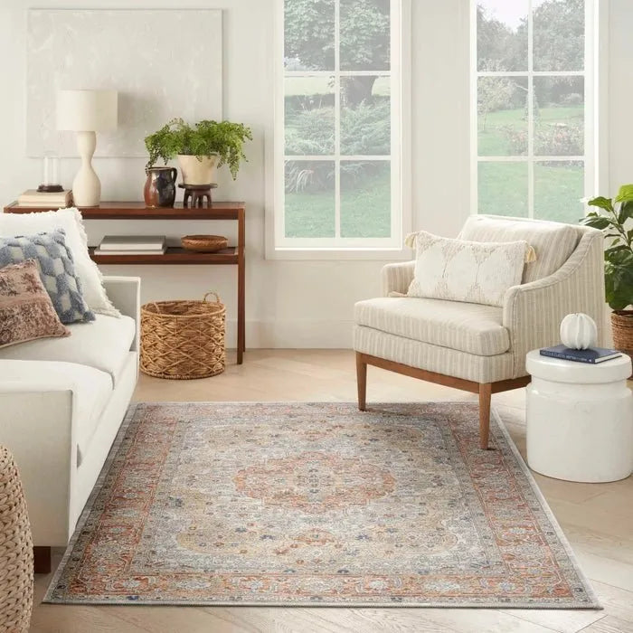 Nicole Curtis Series 4 SR404 Ivory/Multi Rug - Rug & Home