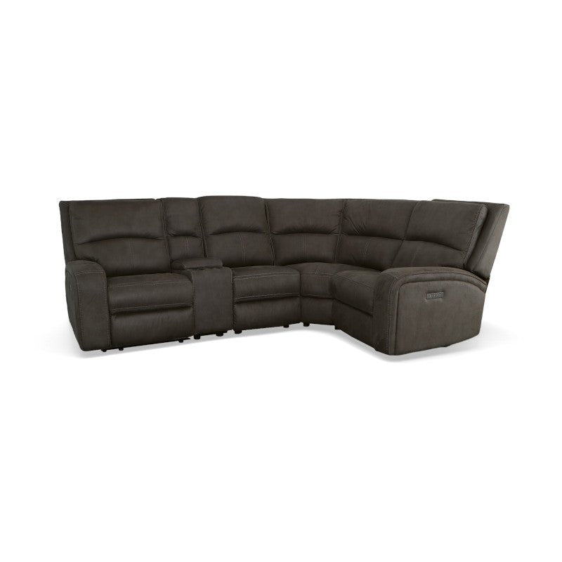 Nirvana Power Reclining Sectional with Power Headrests - Rug & Home