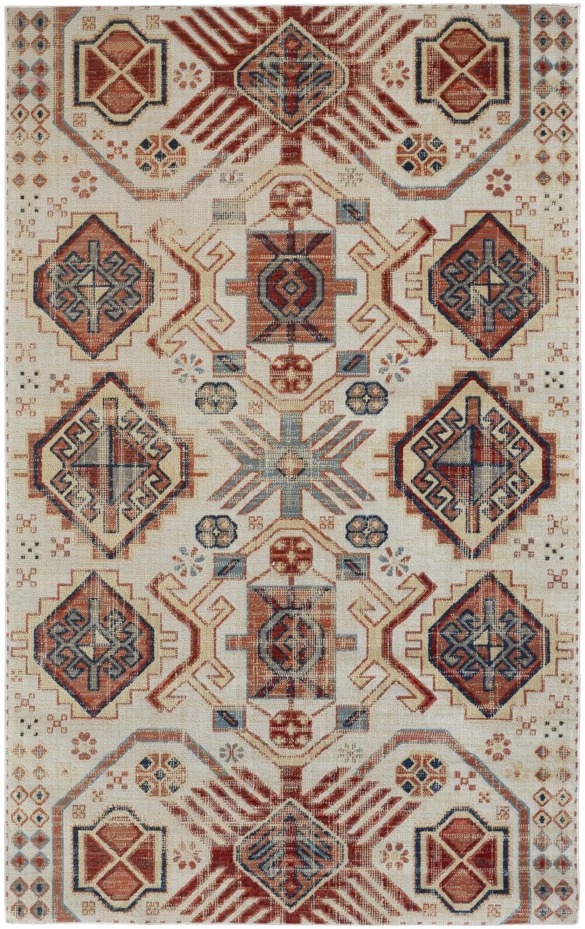 Nolan 39C9F Red/Ivory Rug - Rug & Home