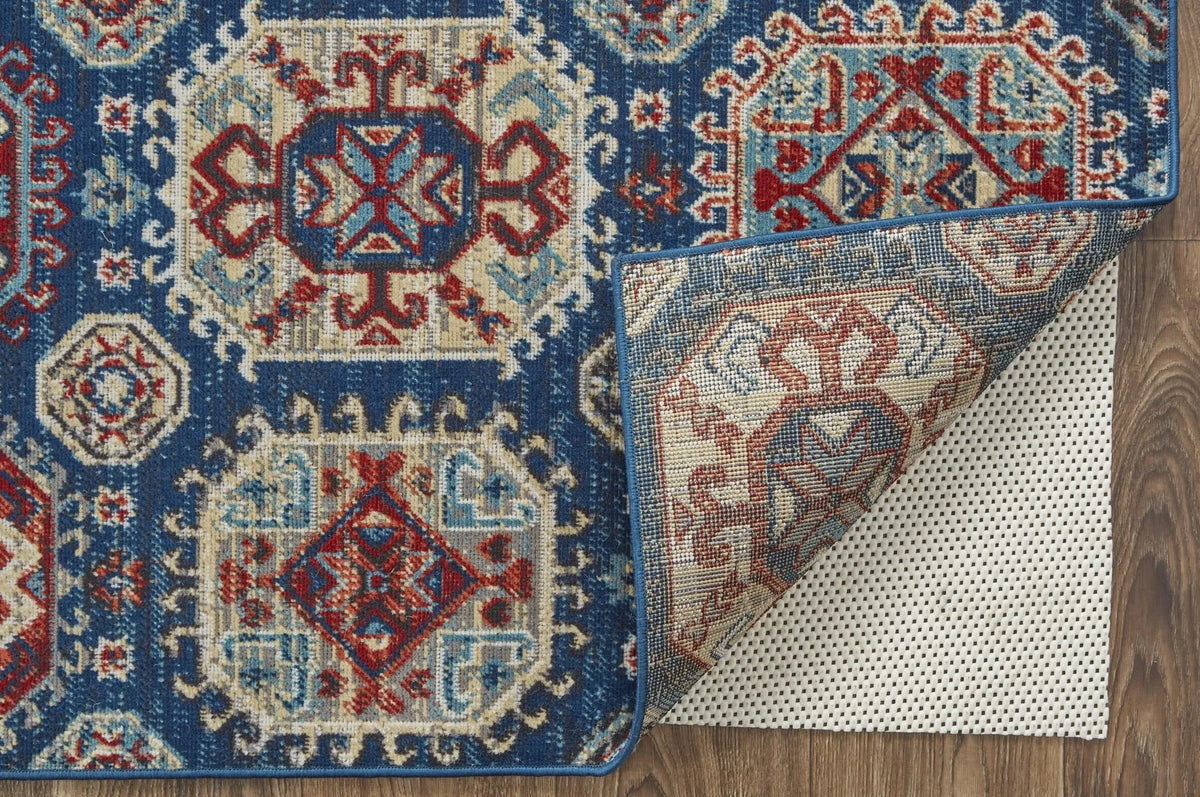 Nolan 39Cef Blue/Red Rug - Rug & Home