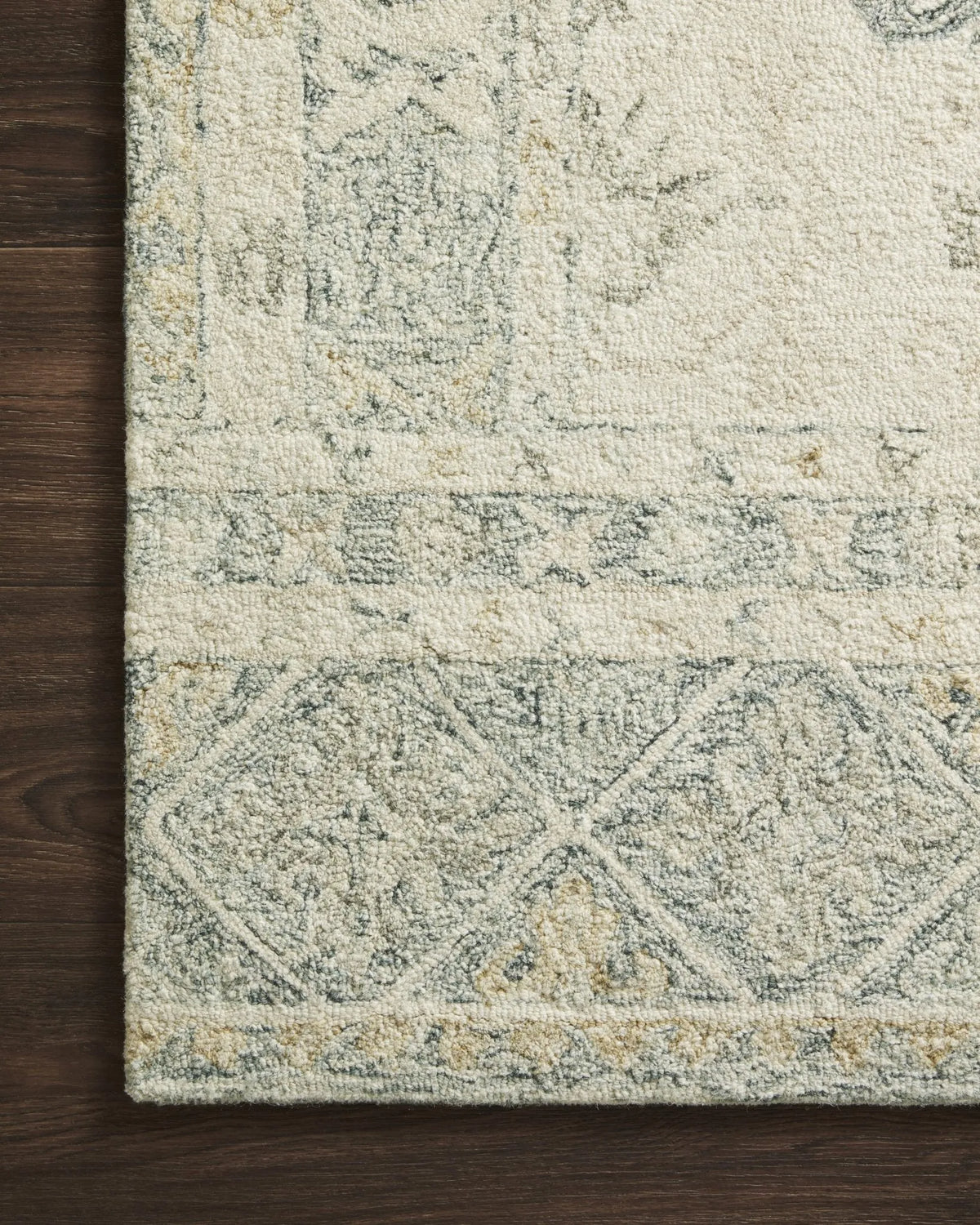 Norabel NOR-01 Ivory / Slate Rug - Rug & Home