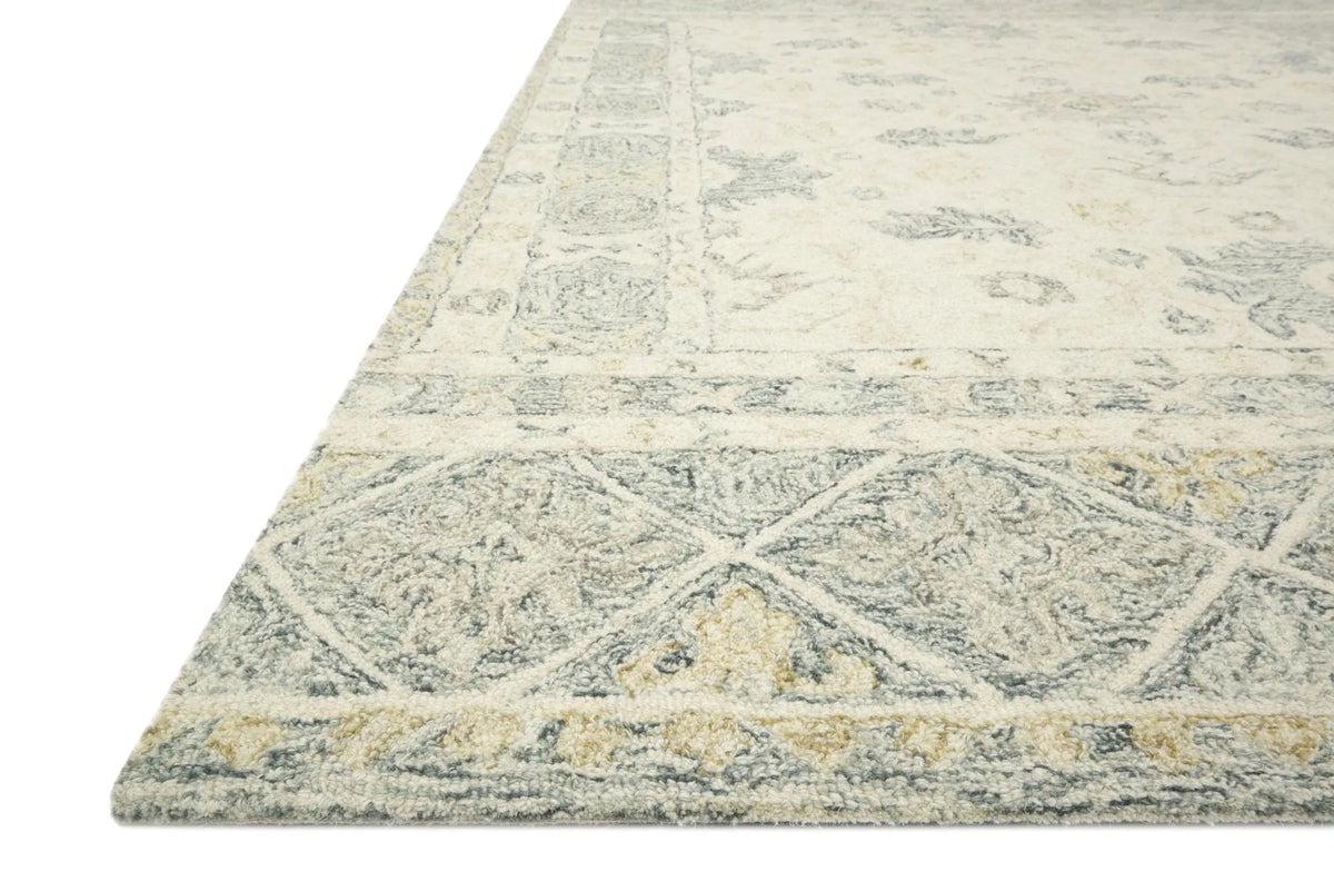 Norabel NOR-01 Ivory / Slate Rug - Rug & Home