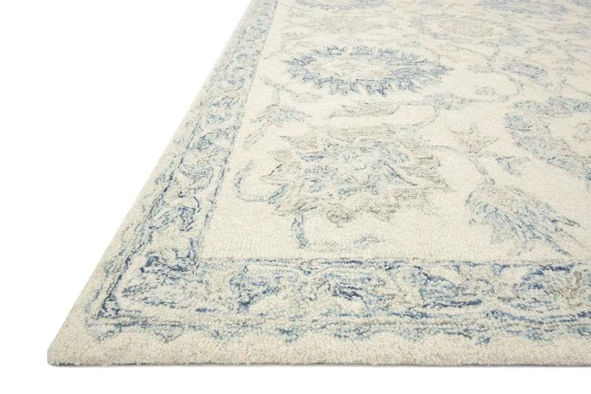 Norabel Nor-04 Ivory/Blue Rug