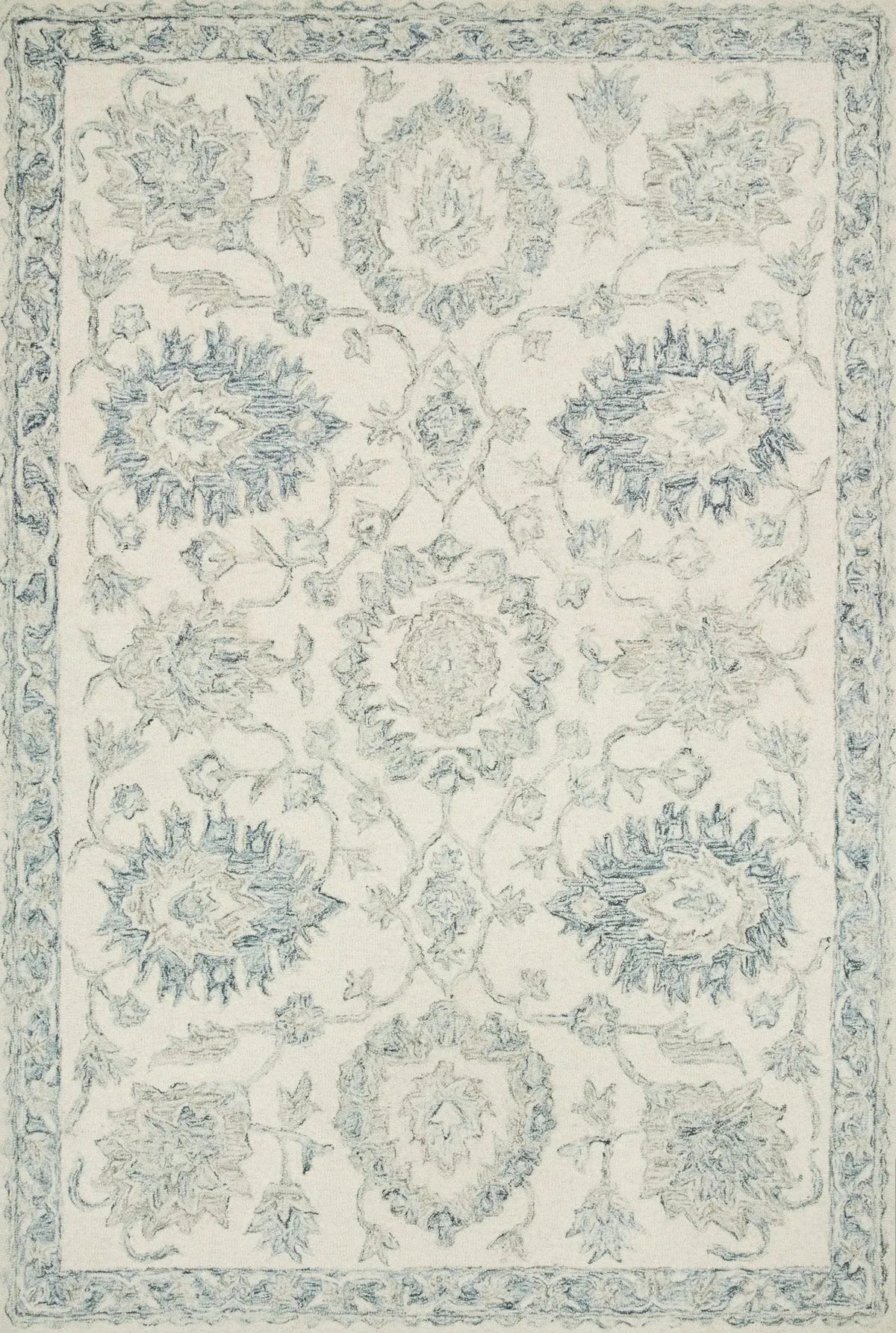 Norabel Nor-04 Ivory/Blue Rug