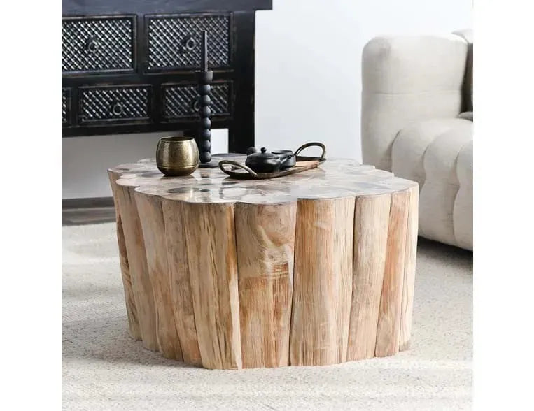 Norwest Petrified Wood Coffee Table Natural