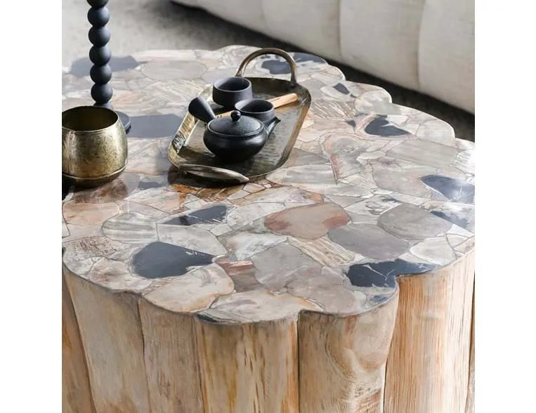 Norwest Petrified Wood Coffee Table Natural
