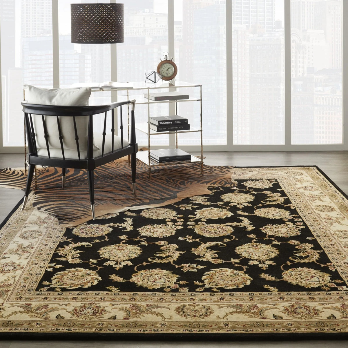 Nourison 2000 2022 Black Rug - Rug & Home