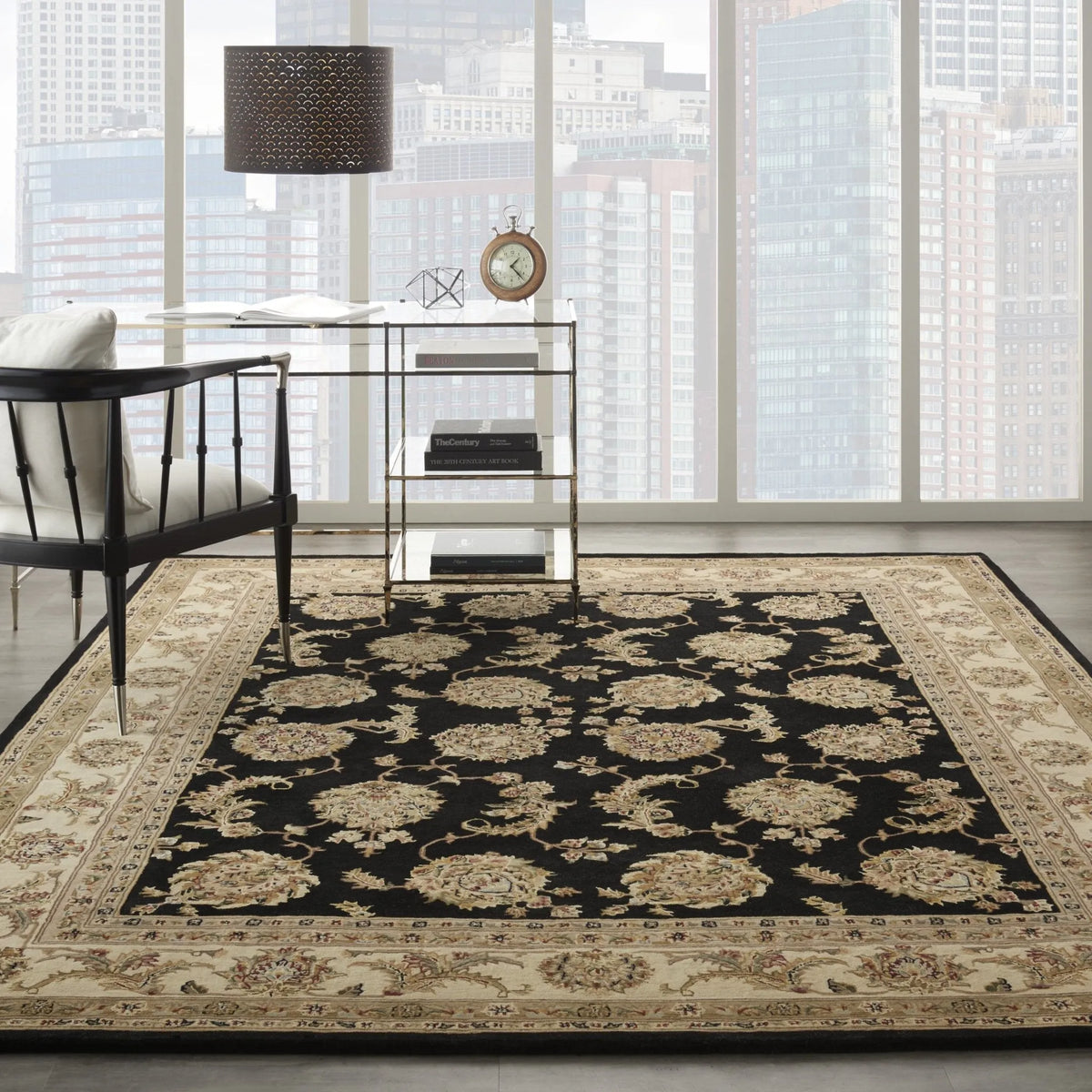 Nourison 2000 2022 Black Rug - Rug & Home