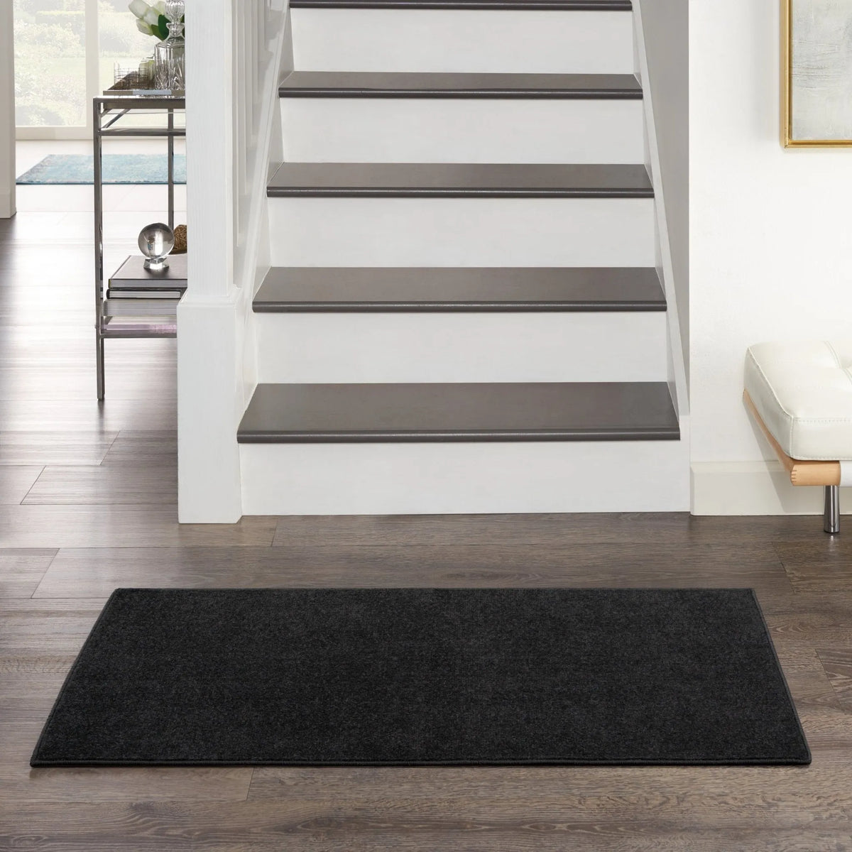 Nourison Essentials Nre01 Black Rug - Rug & Home