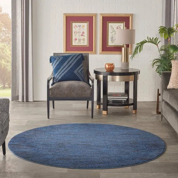 Nourison Essentials NRE01 Midnight Blue Rug - Rug & Home