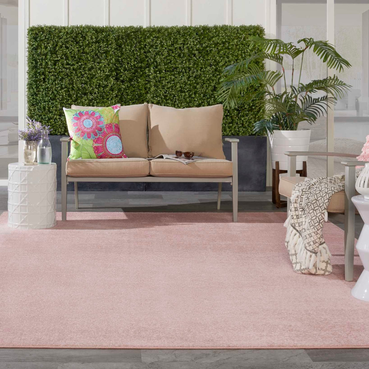 Nourison Essentials Nre01 Pink Rug - Rug & Home