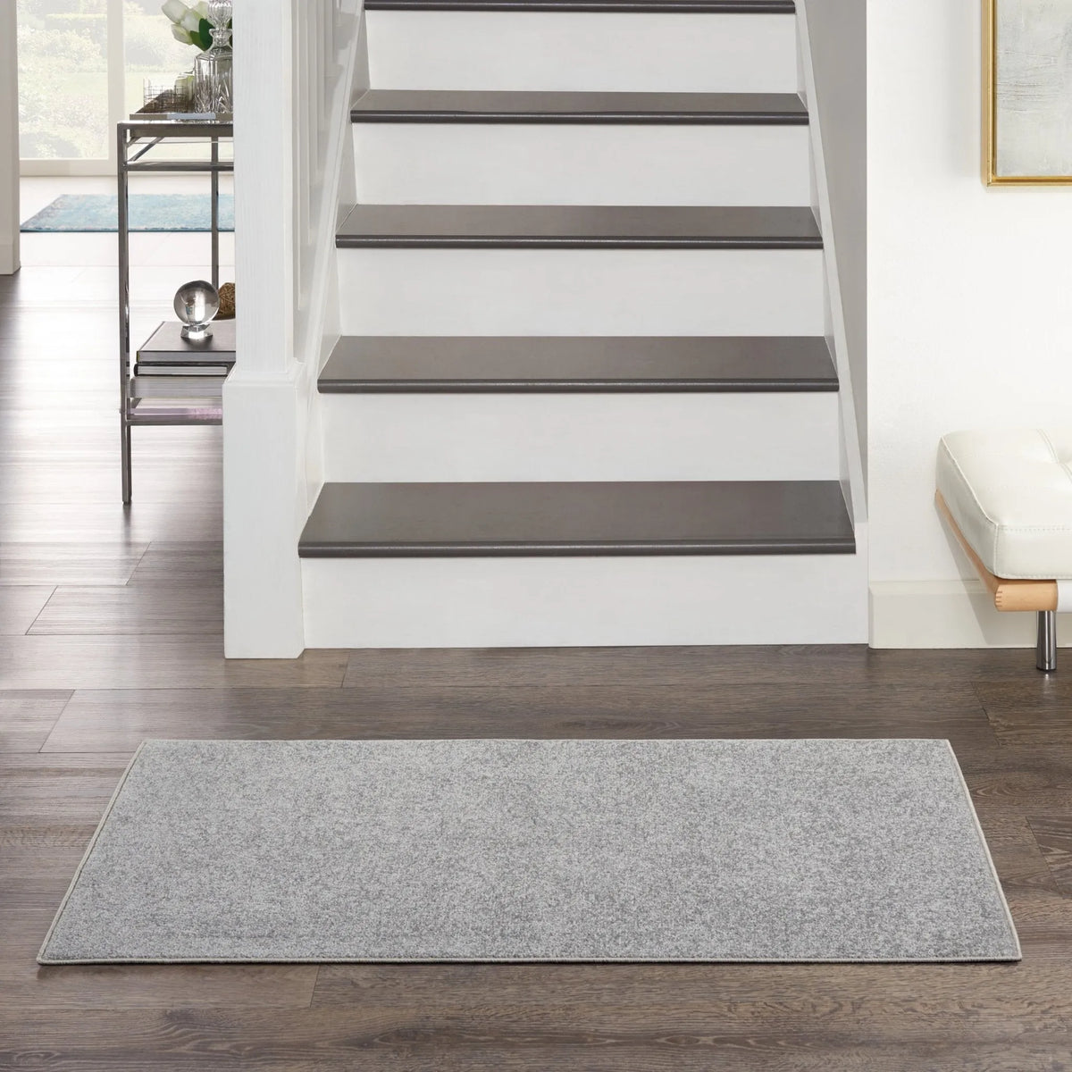 Nourison Essentials Nre01 Silver Grey Rug - Rug & Home