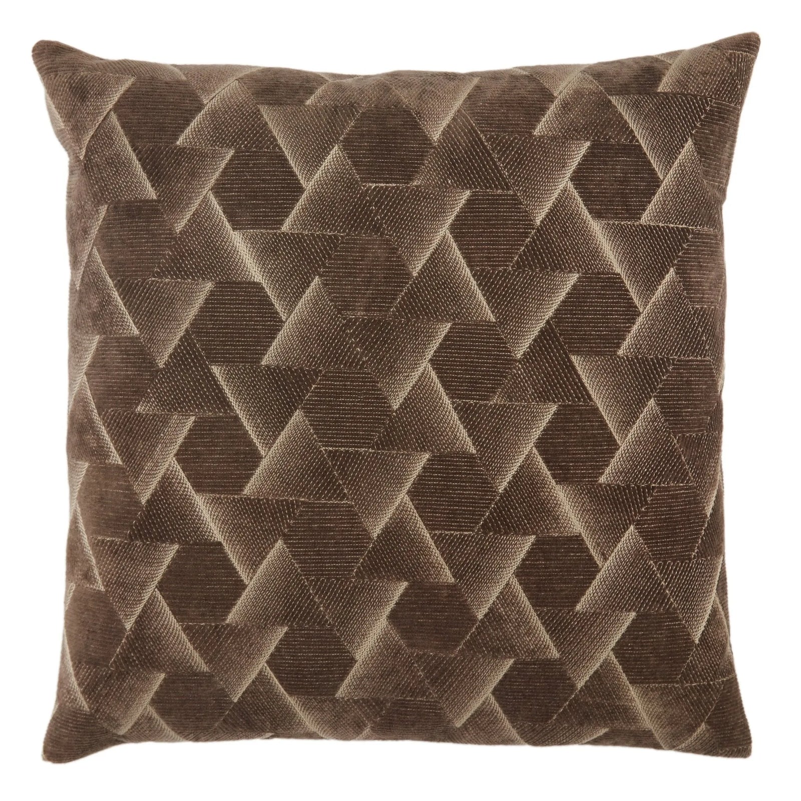 Nouveau Nou01 Jacques Dark Taupe/Silver Pillow - Rug & Home