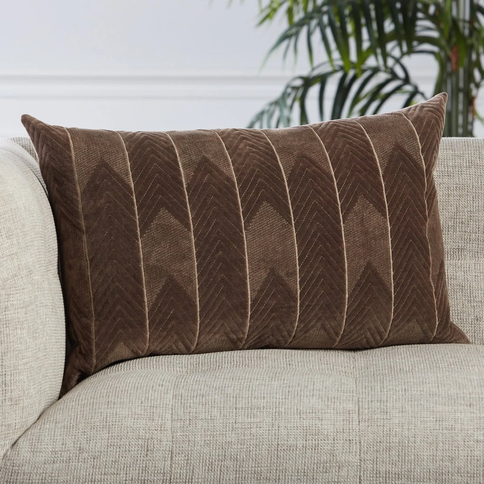 Nouveau Nou24 Bourdelle Dark Taupe Pillow - Rug & Home