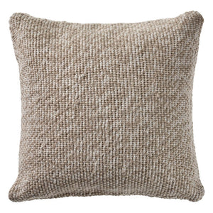 Oatmeal and Ivory Linen Woven LR07516 Throw Pillow - Rug & Home