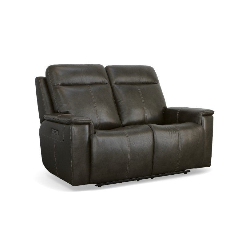 Odell Power Reclining Loveseat with Power Headrests and Lumbar - Rug & Home