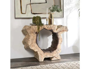 Odette 35-39" Console Table Natural - Rug & Home