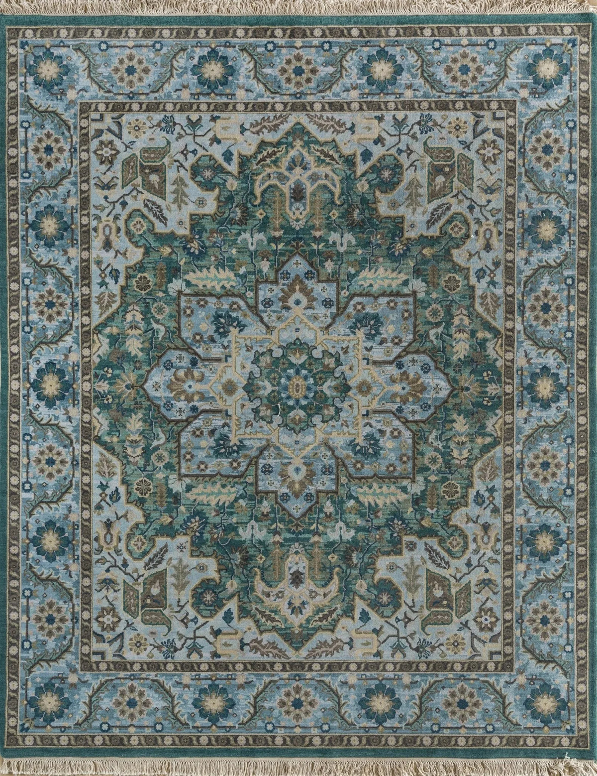 Opus EPR-93 Dark Teal/Carribean Sea Rug - Rug & Home