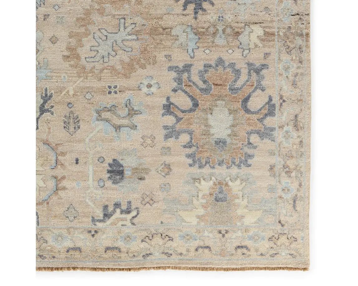 Orenda ORN04 Blue/Cream Rug - Rug & Home