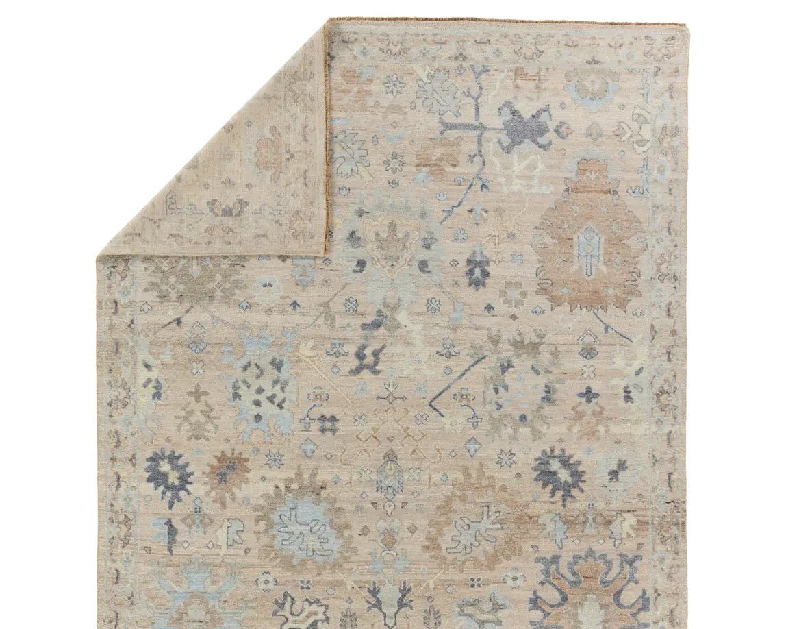 Orenda ORN04 Blue/Cream Rug - Rug & Home