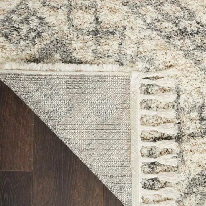 Oslo Shag OSL02 Ivory/Grey Rug