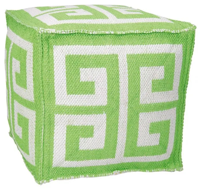 Outdoor Pillow AS555 Apple Green Pouf - Rug & Home