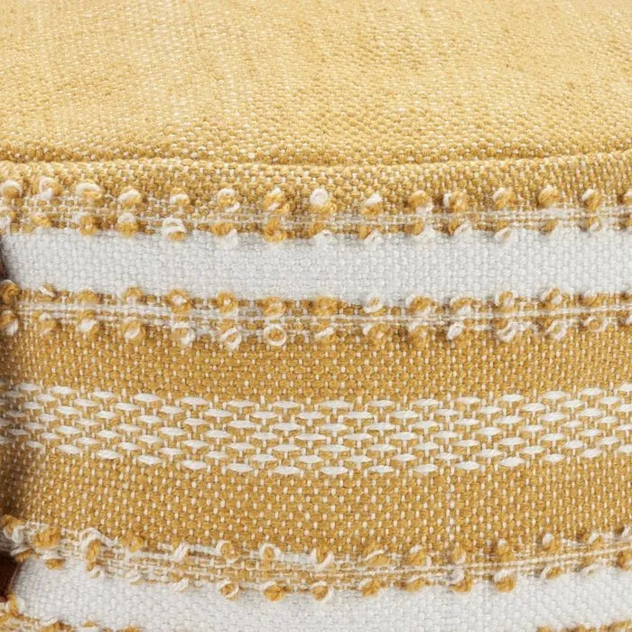 Outdoor Pillow VJ088 Yellow Pouf - Rug & Home