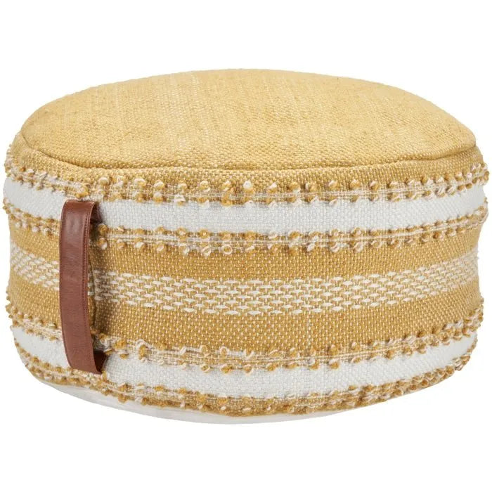 Outdoor Pillow VJ088 Yellow Pouf - Rug & Home