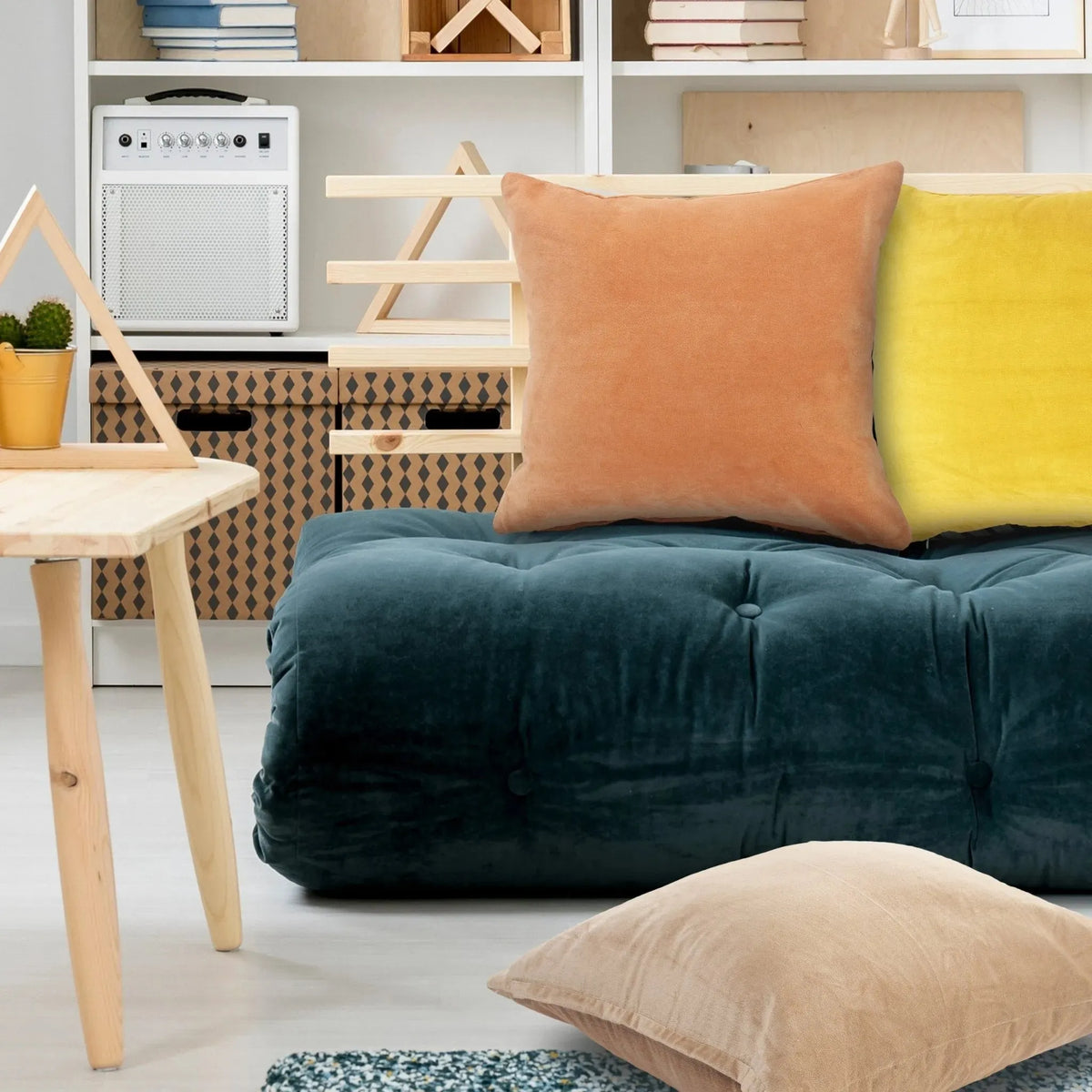 Oxford Lr07559 Peach/Light Orange Pillow